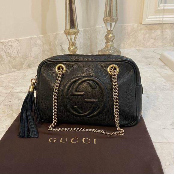 Gucci medium soho double chain shoulder bag